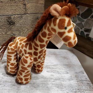 Vintage Russ Berrie Giraffe Raffini 9” Miniature Plush Adjustable Legs